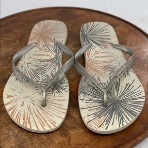 Havianas Sandals Wm 11/12 Thong Flip Flops Rubber Beach Dorm